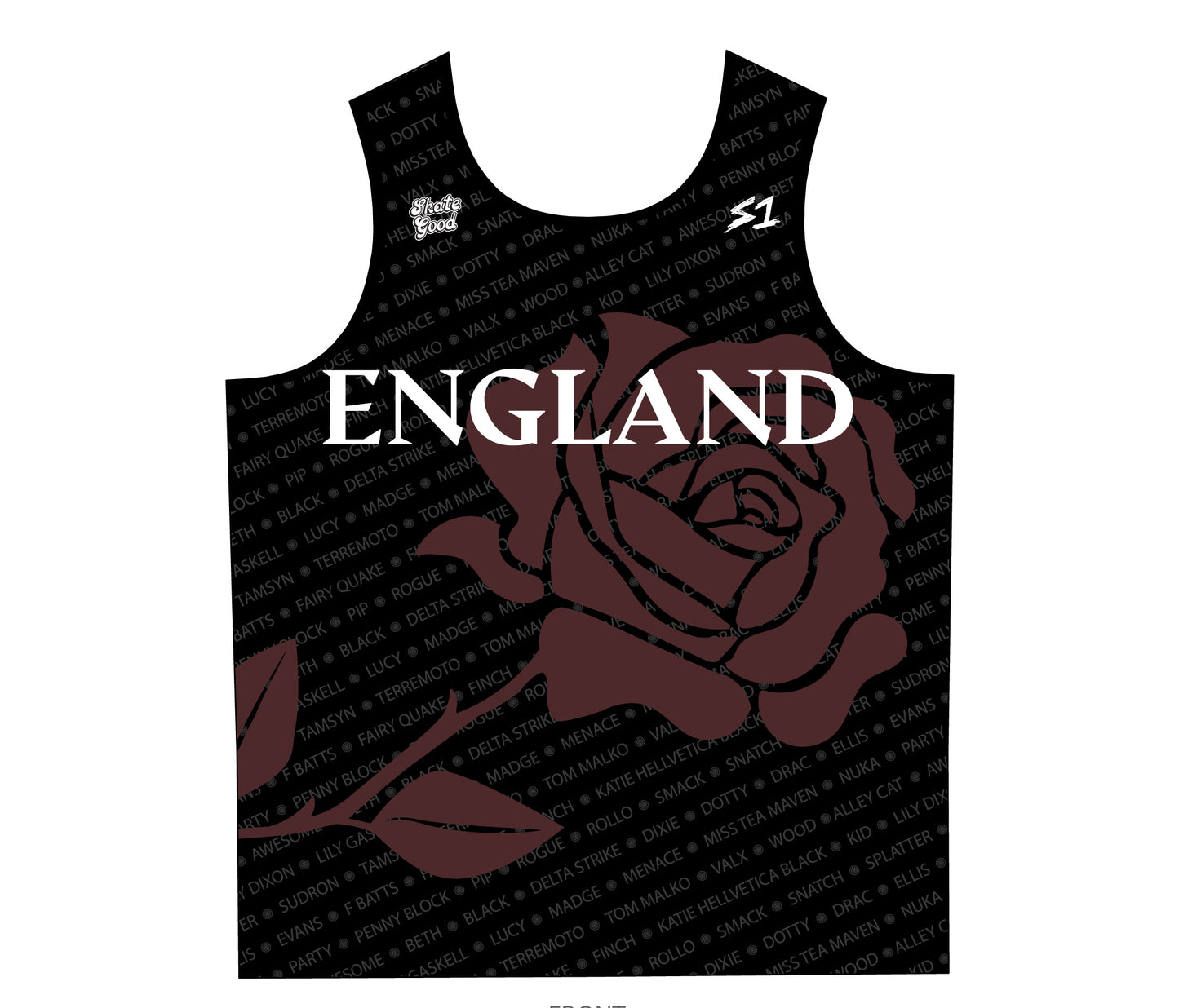 *England Roller Derby Uniform tank top