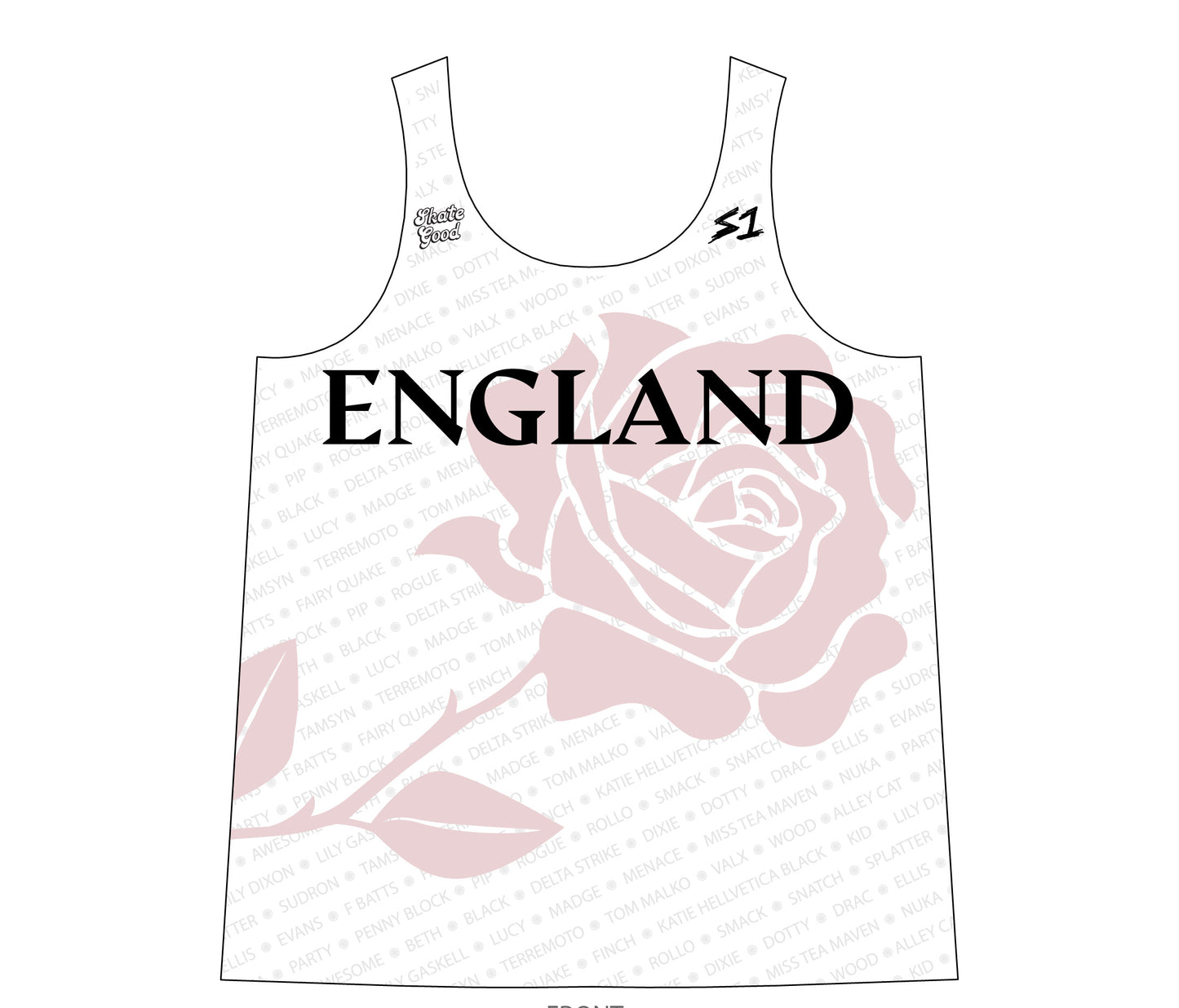 *England Roller Derby Uniform tank top
