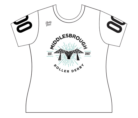 *Middlesbrough Roller Derby B&W Scrimmage Top