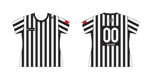 Officials custom curved cut T shirt