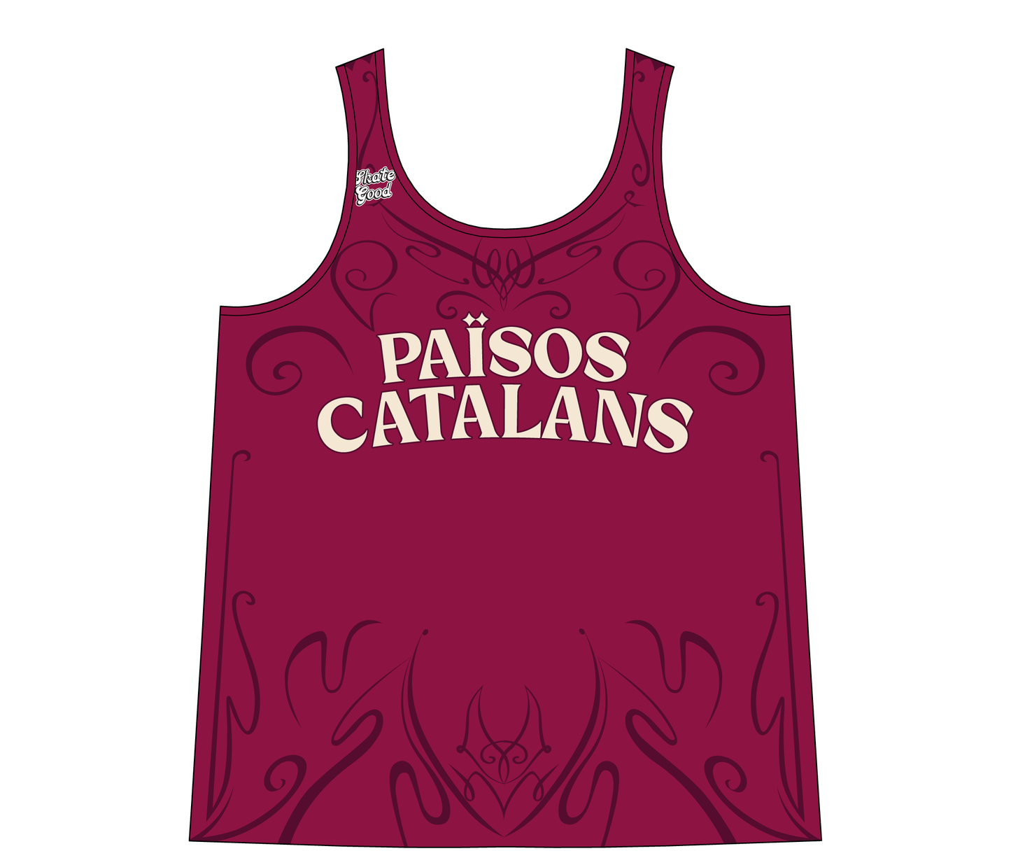 *Països Catalans Roller Derby team tank top - officials supporters jersey
