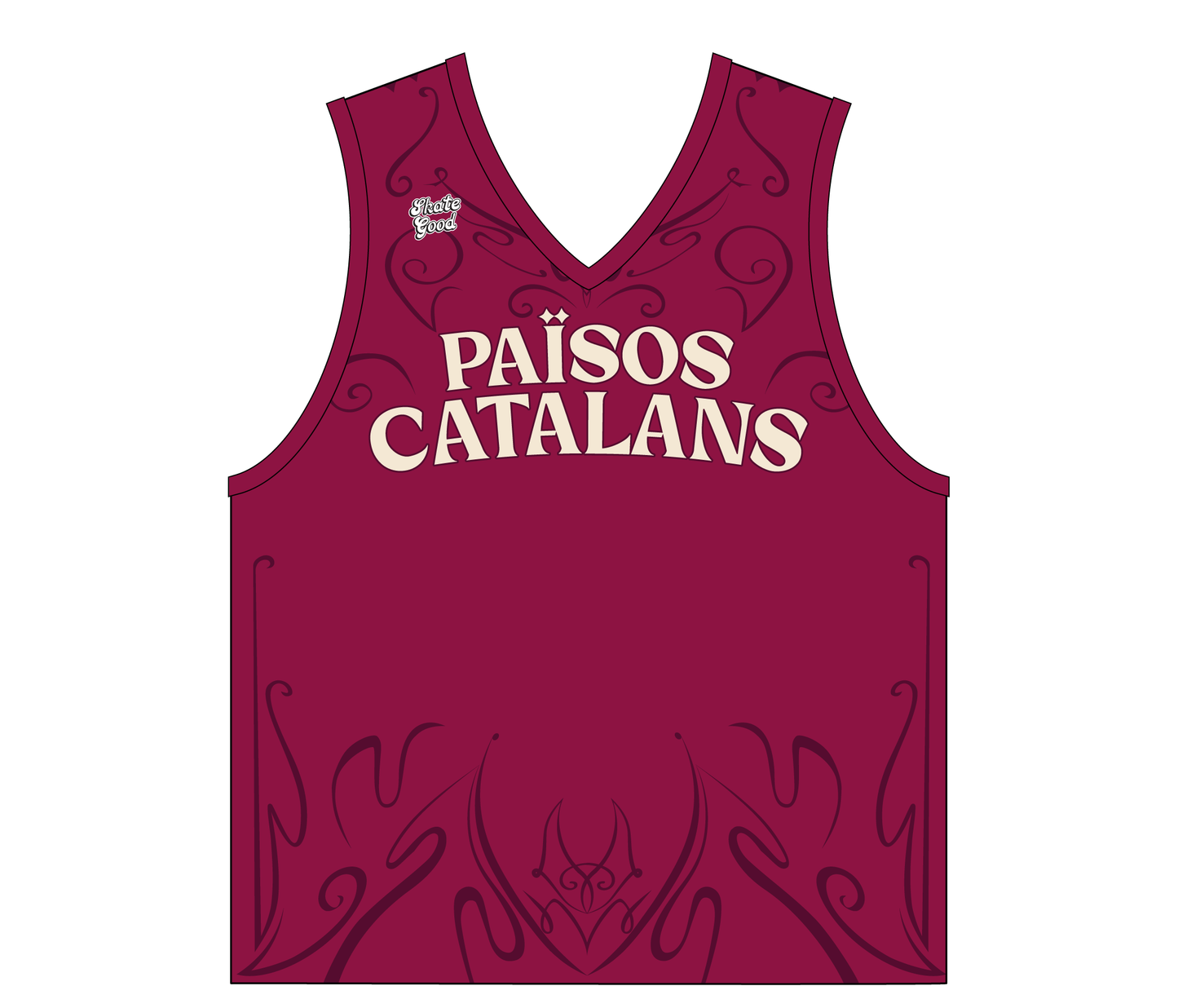 *Països Catalans Roller Derby team tank top - officials supporters jersey