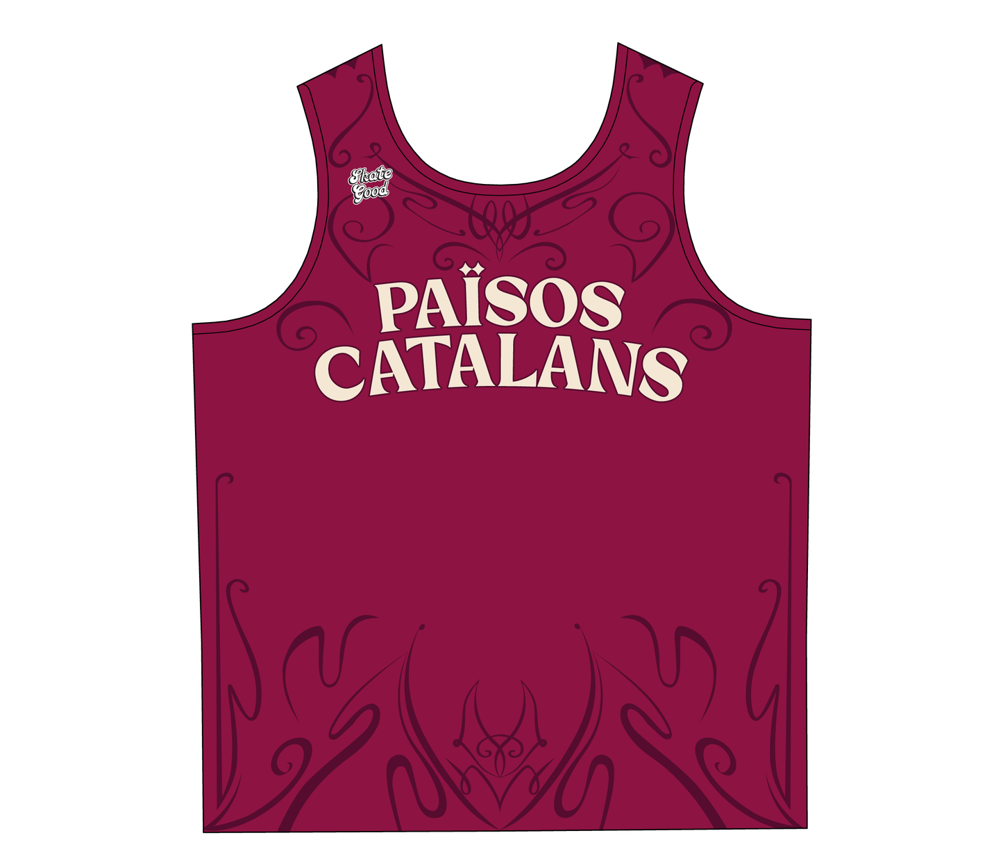*Països Catalans Roller Derby team tank top - officials supporters jersey