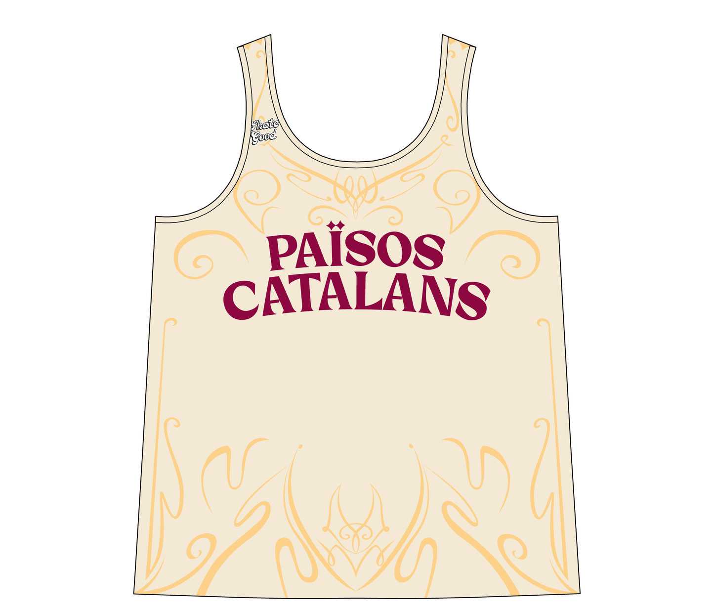 *Països Catalans Roller Derby team tank top - officials supporters jersey