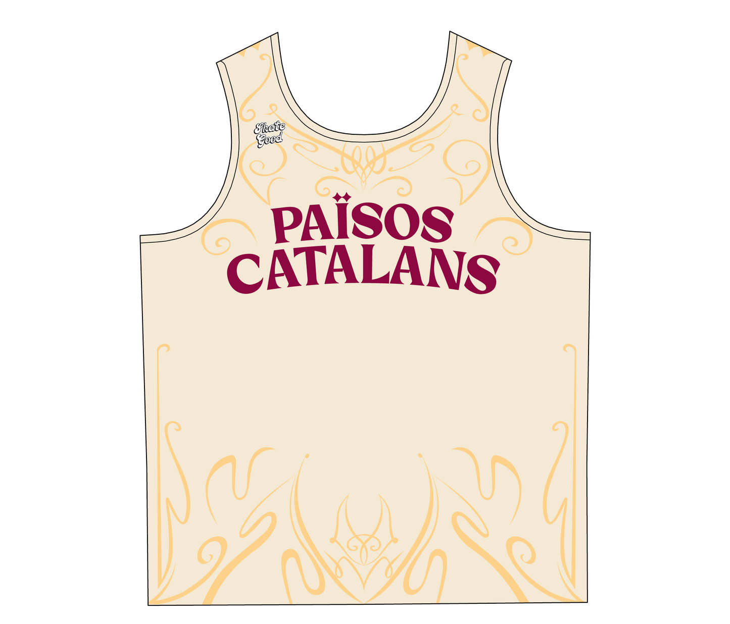 *Països Catalans Roller Derby team tank top - officials supporters jersey