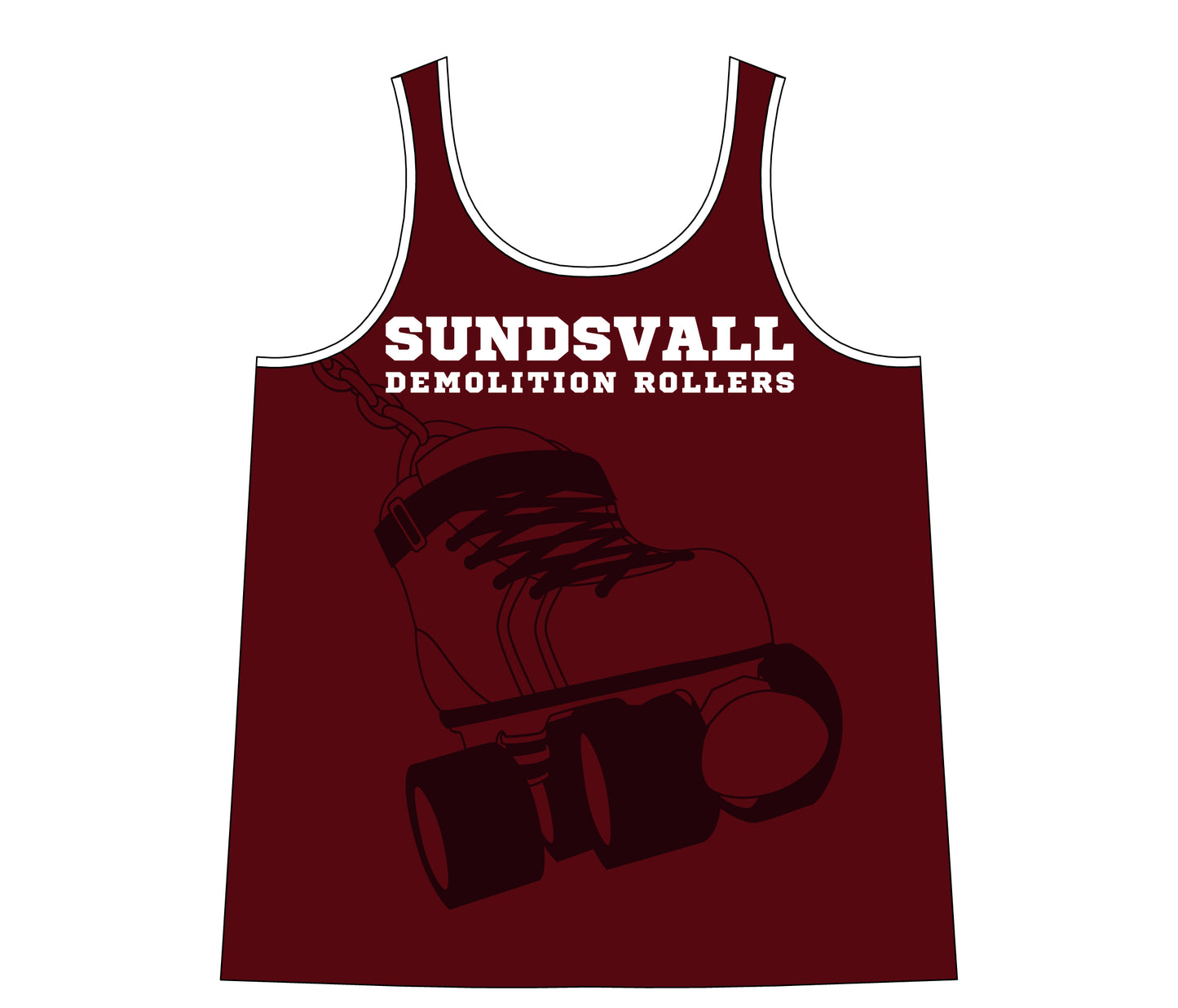 *Sundsvall Demolition Rollers team tank top