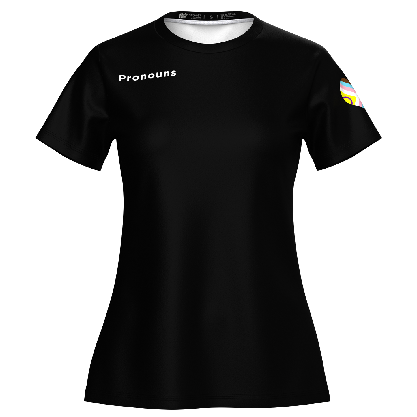 NSO custom curved cut T shirt