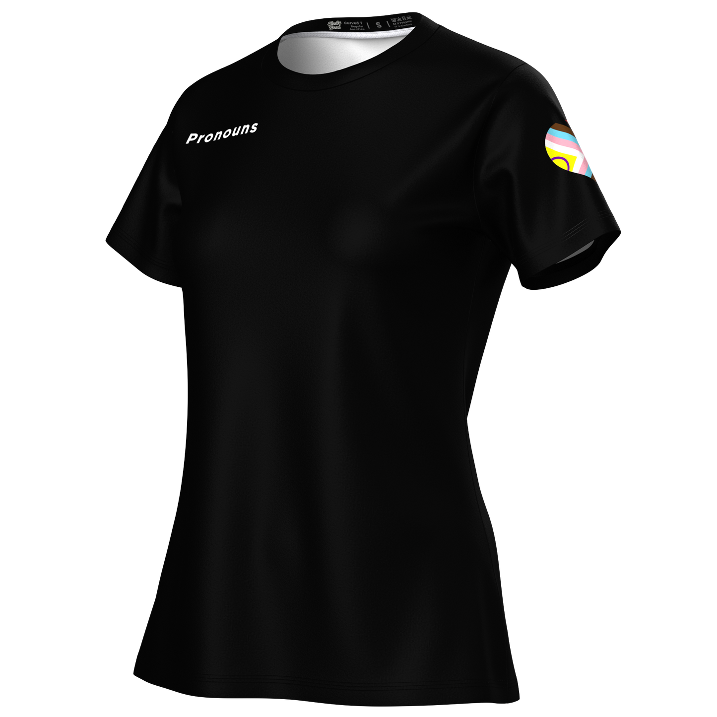 NSO custom curved cut T shirt