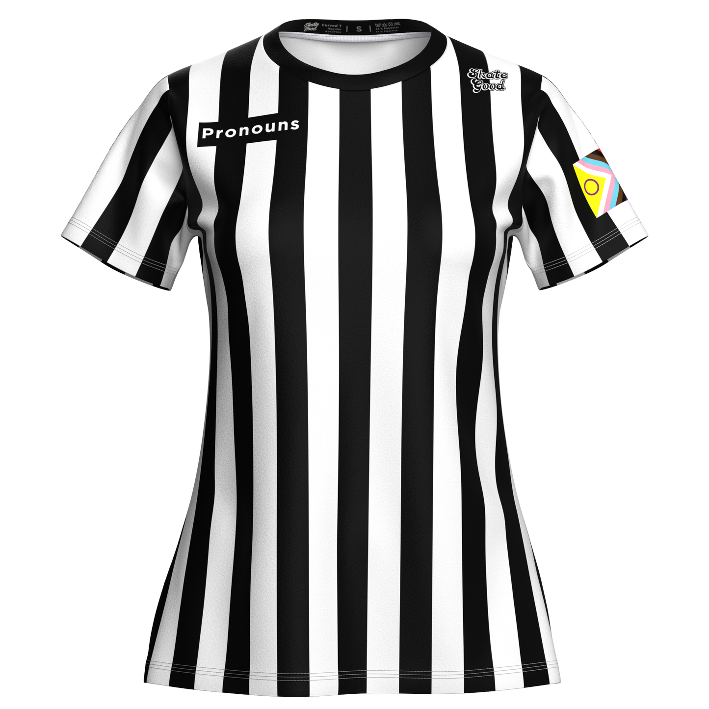 Officials custom curved cut T shirt