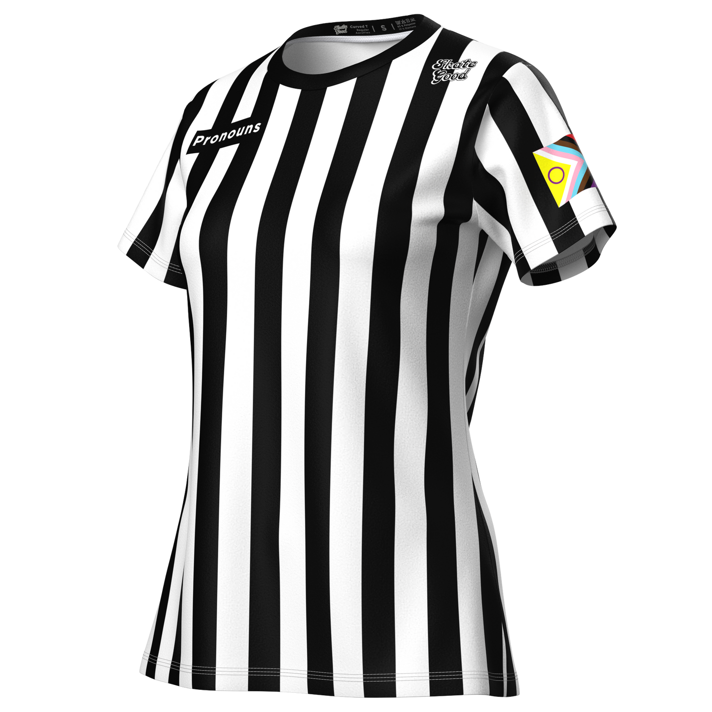 Officials custom curved cut T shirt