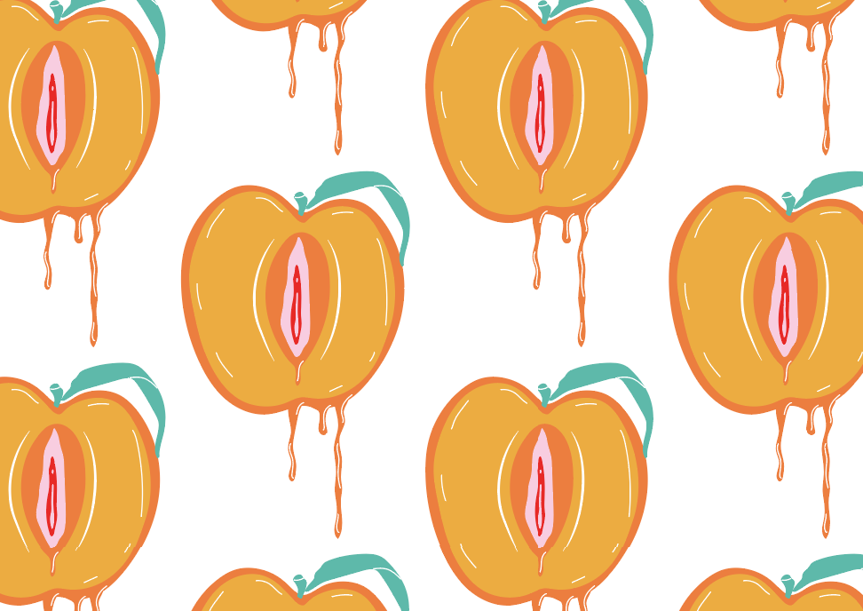 Big and juicy peaches