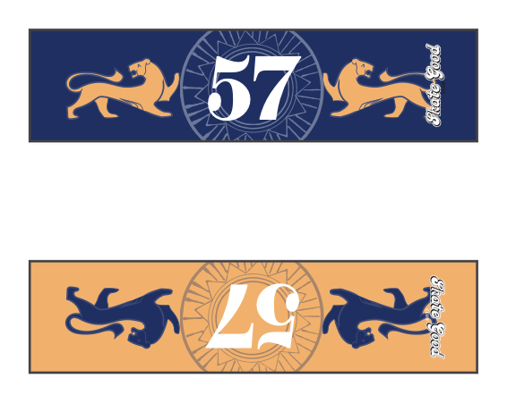Custom reversible team armbands